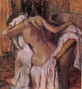 Edgar Degas After bath oil painting artist